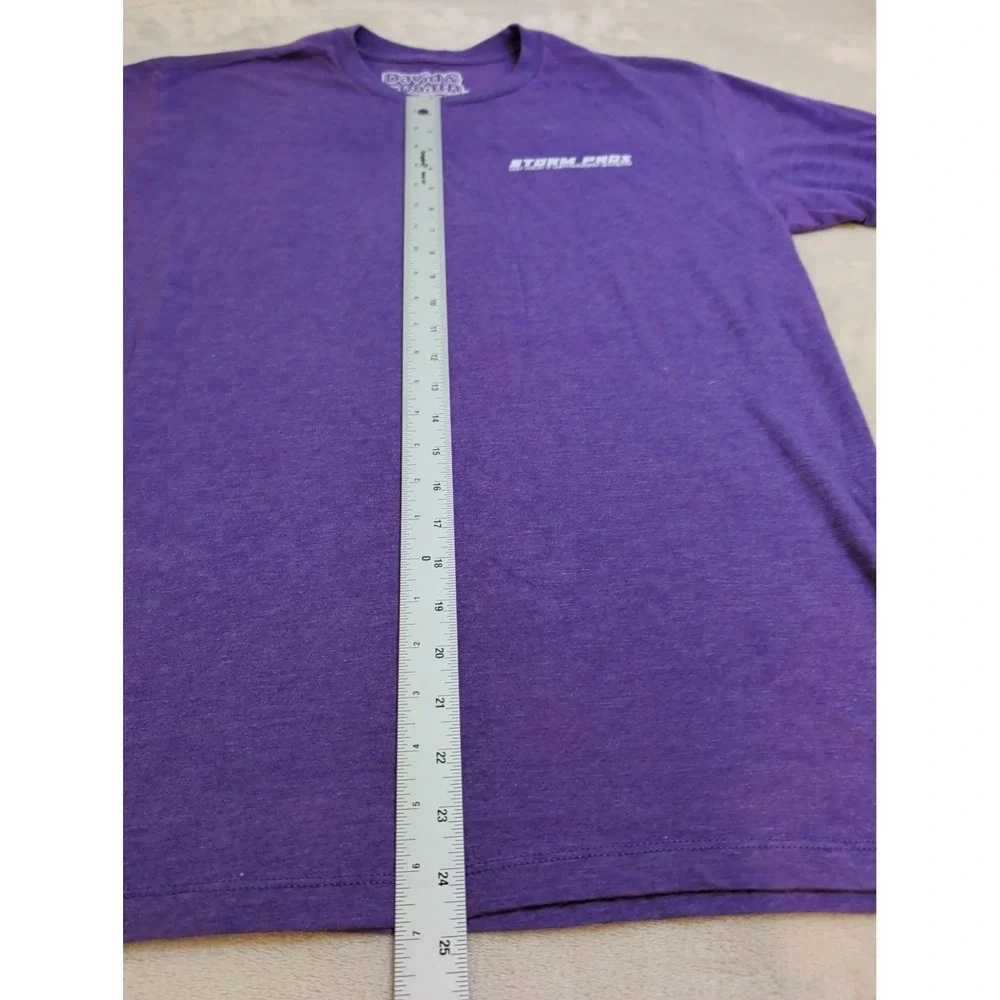 David & Goliath Storm Pros T-Shirt Purple Graphic Tee Mens Large‎